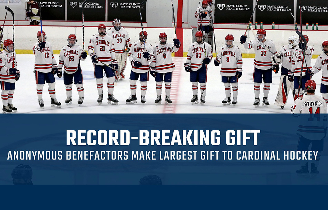 Anonymous benefactors make largest gift to Saint Mary’s University Cardinal hockey