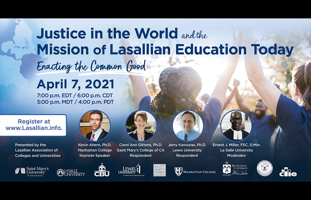 Lasallian symposium about justice is April 7
