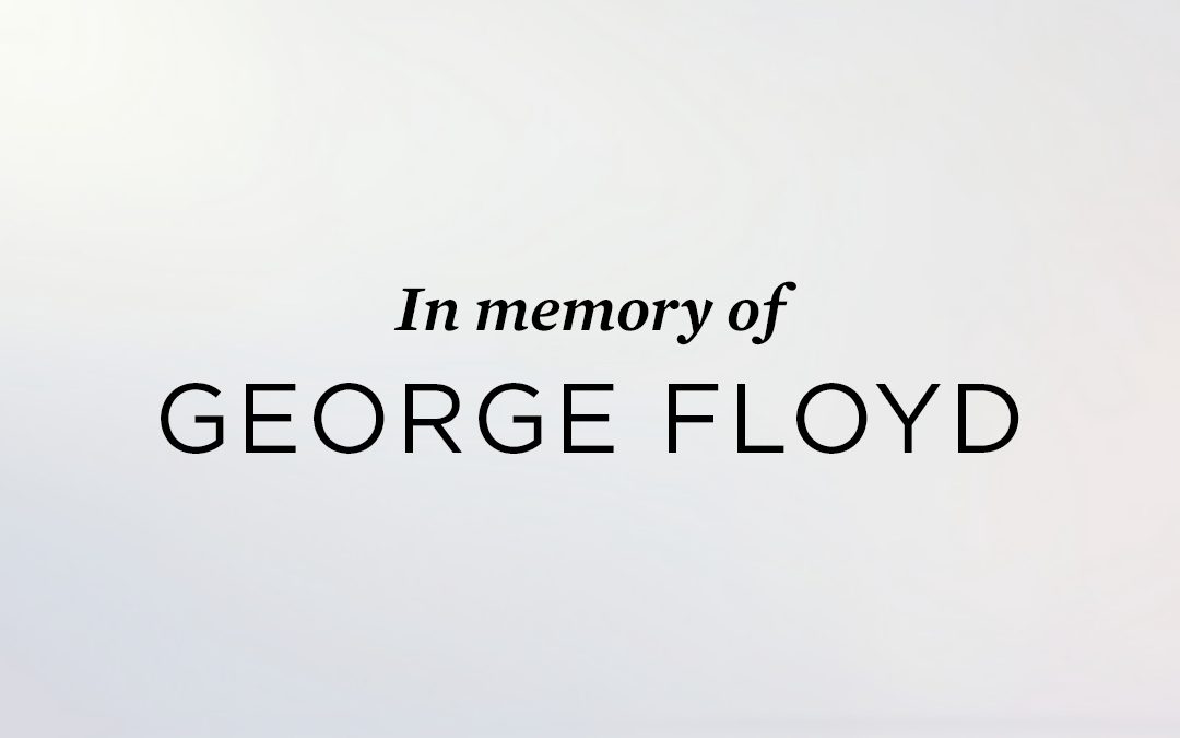 An invitation to silent reflection in memory of George Floyd